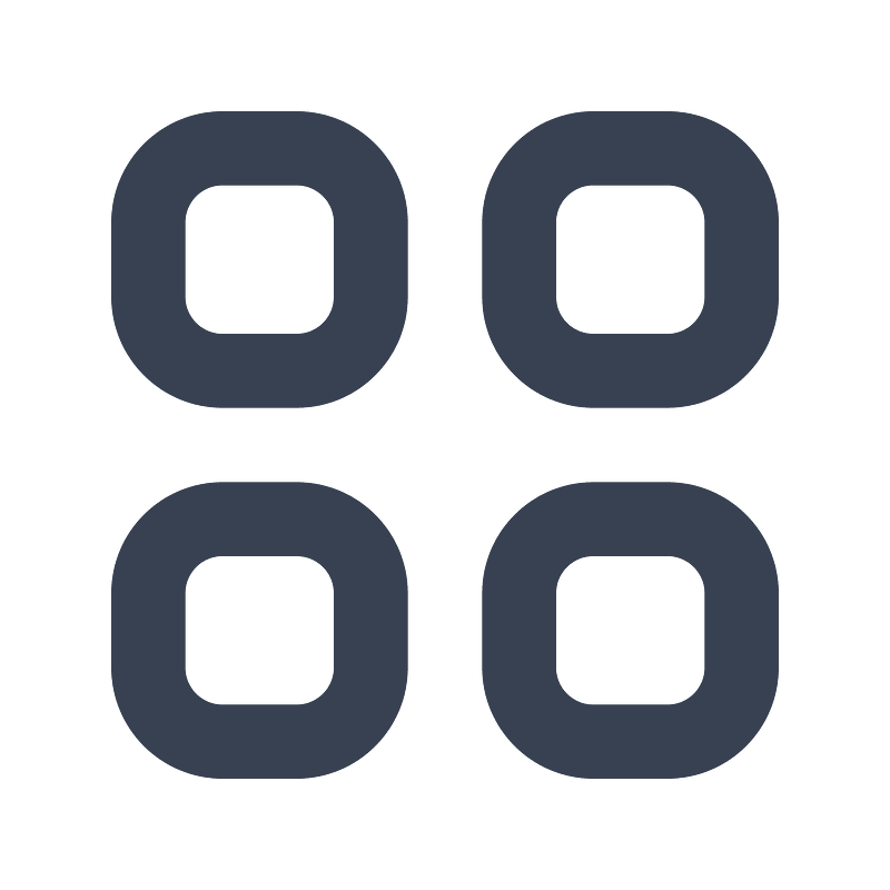 View-grid icon. Free download transparent .PNG | Creazilla