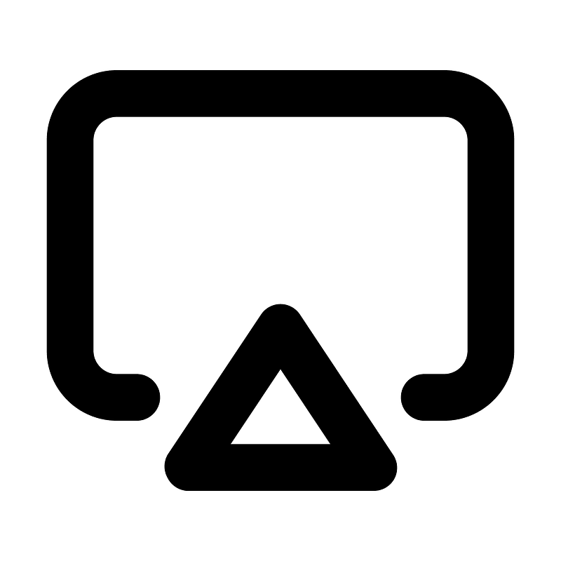 Airplay icon. Free download transparent .PNG Creazilla