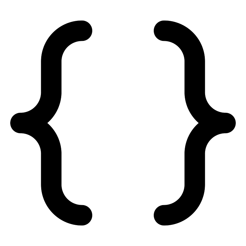 Bracketscurly icon. Free download transparent .PNG Creazilla