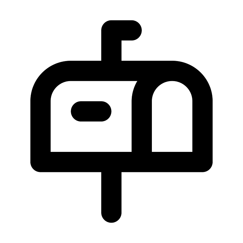 Mailbox icon. Free download transparent .PNG Creazilla