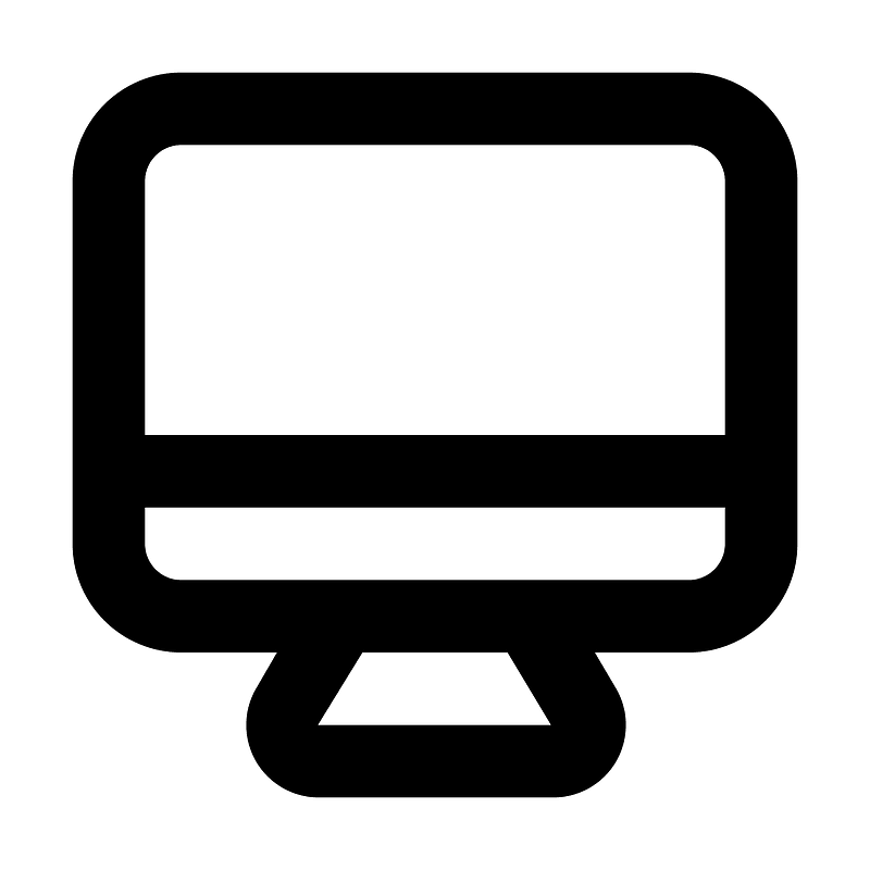 Monitor icon. Free download transparent .PNG Creazilla