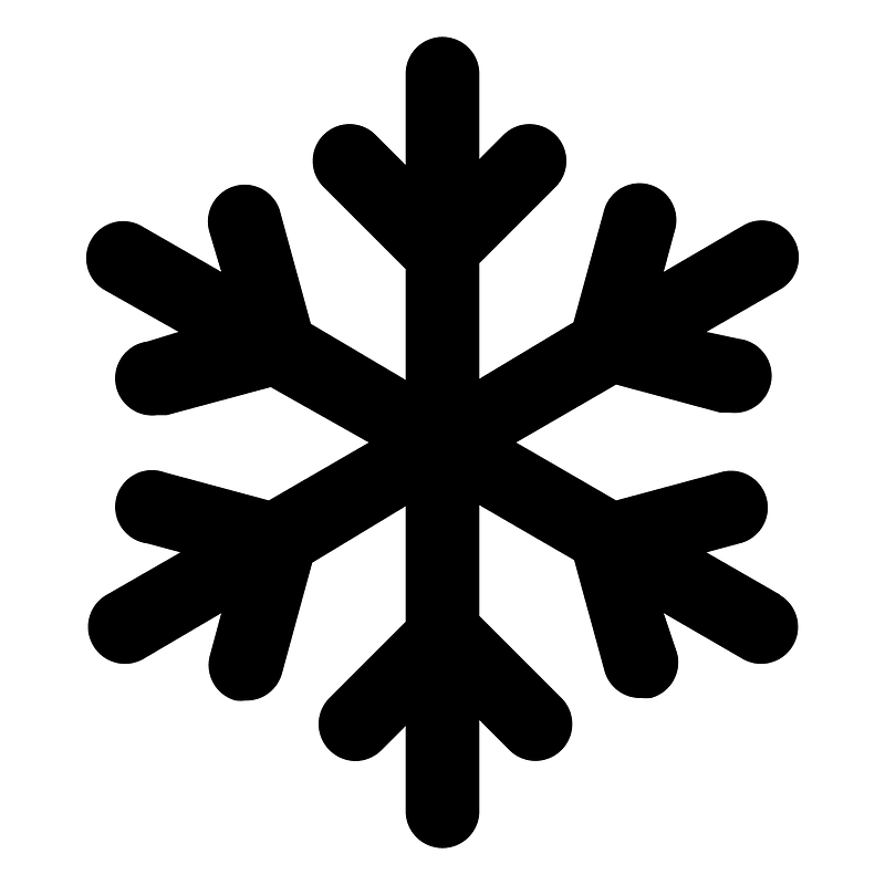 Snowflake icon. Free download transparent .PNG Creazilla