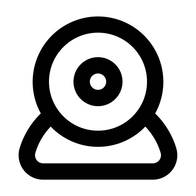 Webcam icon. Free download transparent .PNG | Creazilla