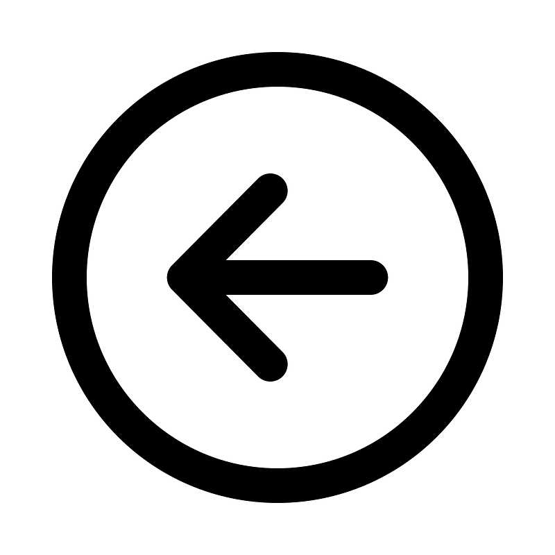 Arrowbackcircle icon. Free download transparent .PNG Creazilla