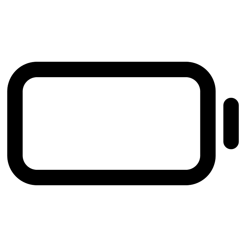 Batterydead icon. Free download transparent .PNG Creazilla