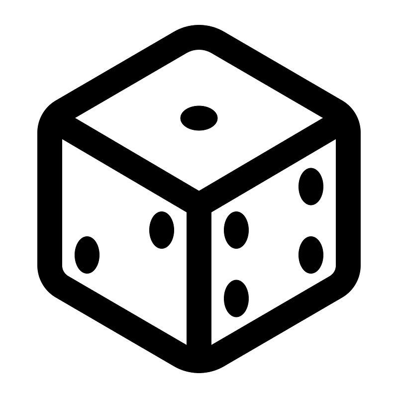 Dice icon. Free download transparent .PNG Creazilla