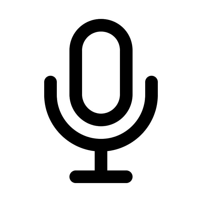 Mic icon. Free download transparent .PNG Creazilla