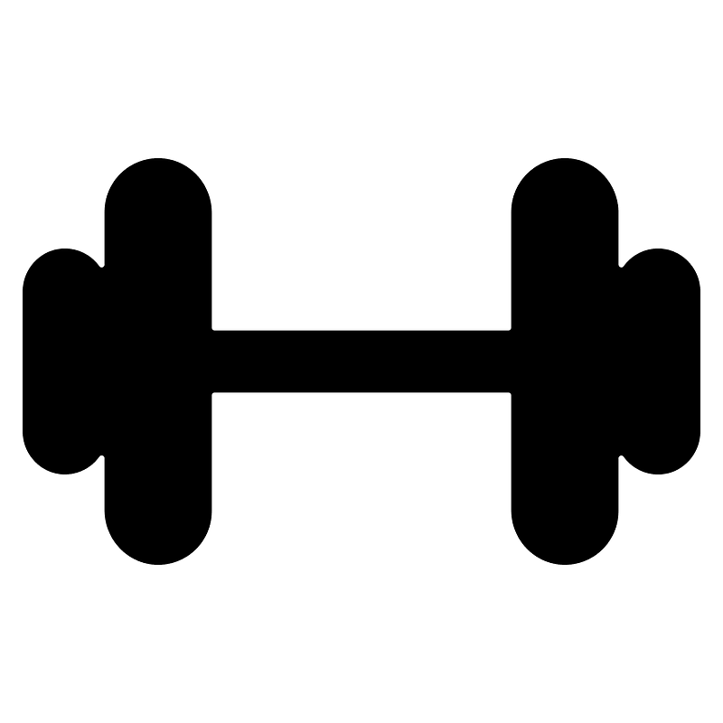 Barbell icon. Free download transparent .PNG Creazilla