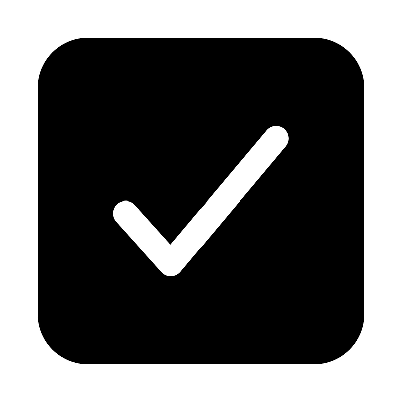 Checkbox icon. Free download transparent .PNG | Creazilla