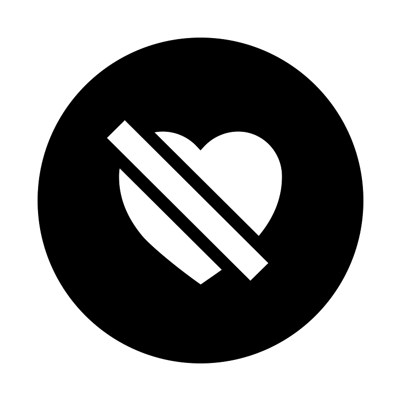 Heartdislikecircle icon. Free download transparent .PNG Creazilla