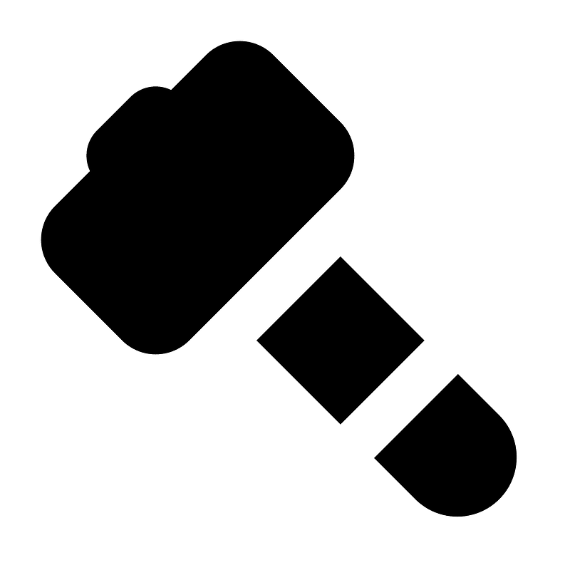 Hammer icon. Free download transparent .PNG Creazilla