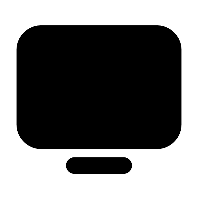 Screen icon. Free download transparent .PNG Creazilla