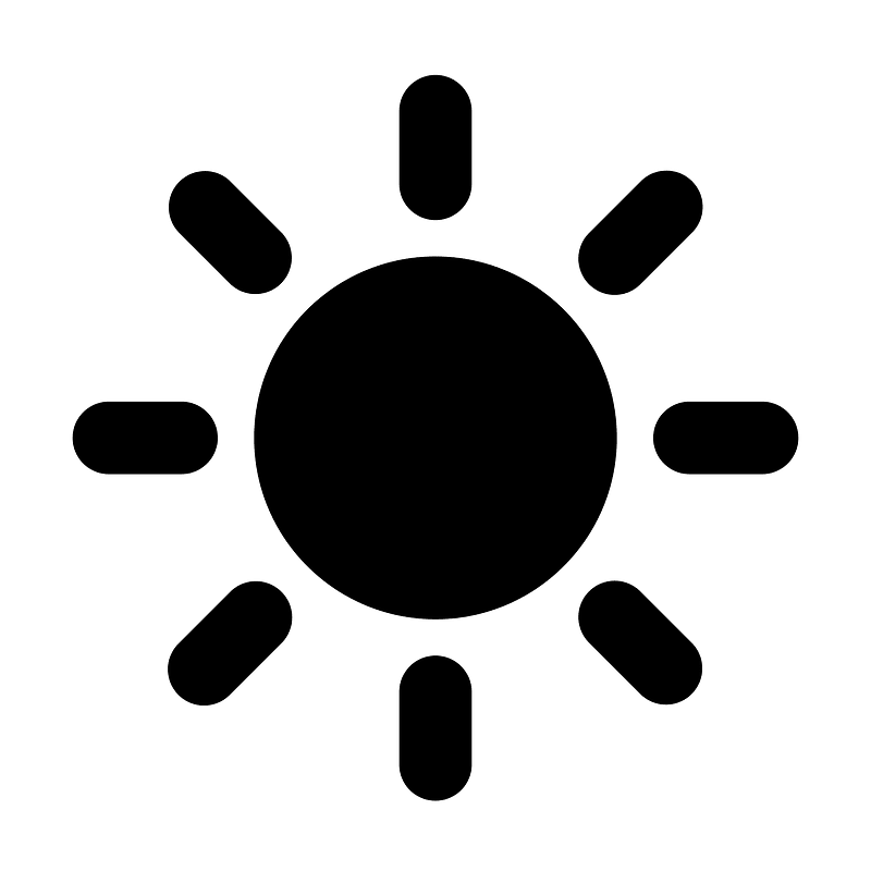 Sun icon. Free download transparent .PNG Creazilla
