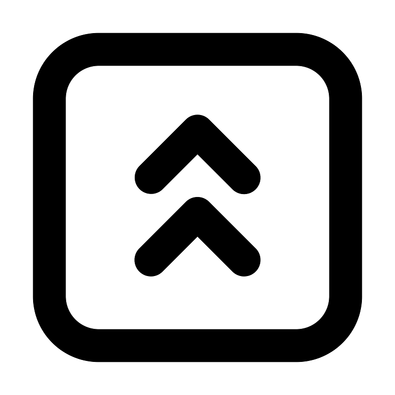 Chevronssquareup icon. Free download transparent .PNG Creazilla