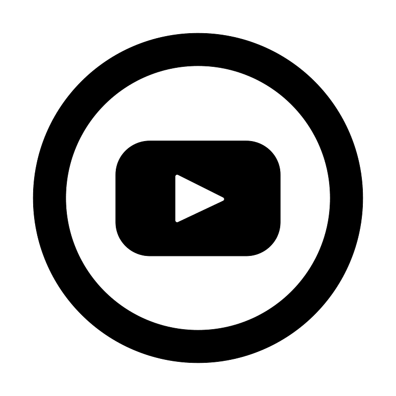 Youtube-circle icon. Free download transparent .PNG | Creazilla