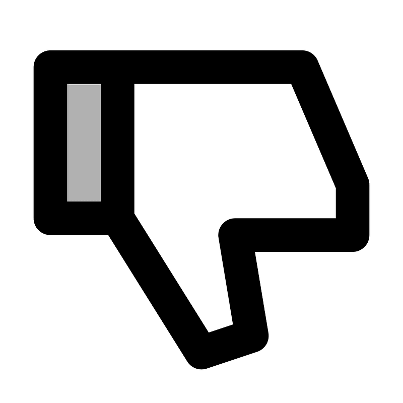 Thumbsdown icon. Free download transparent .PNG Creazilla