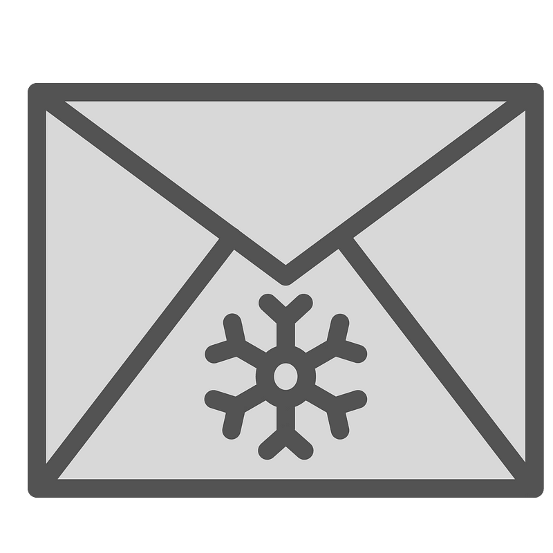 Xmas mail icon. Free download transparent .PNG Creazilla