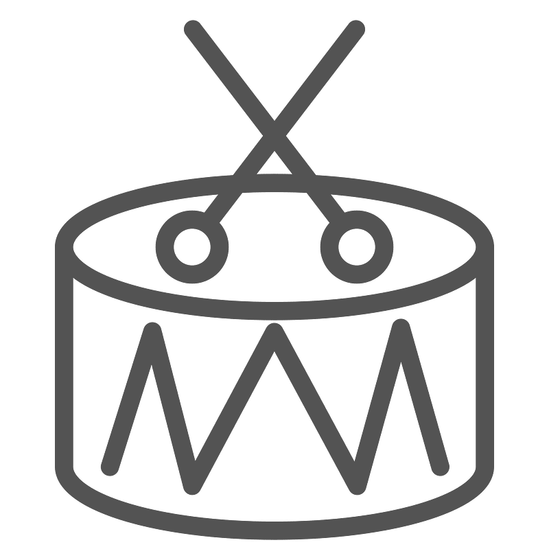 Drums sound icon. Free download transparent .PNG Creazilla