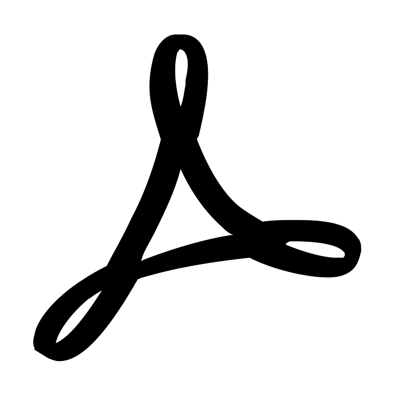 Adobe-acrobat icon. Free download transparent .PNG | Creazilla