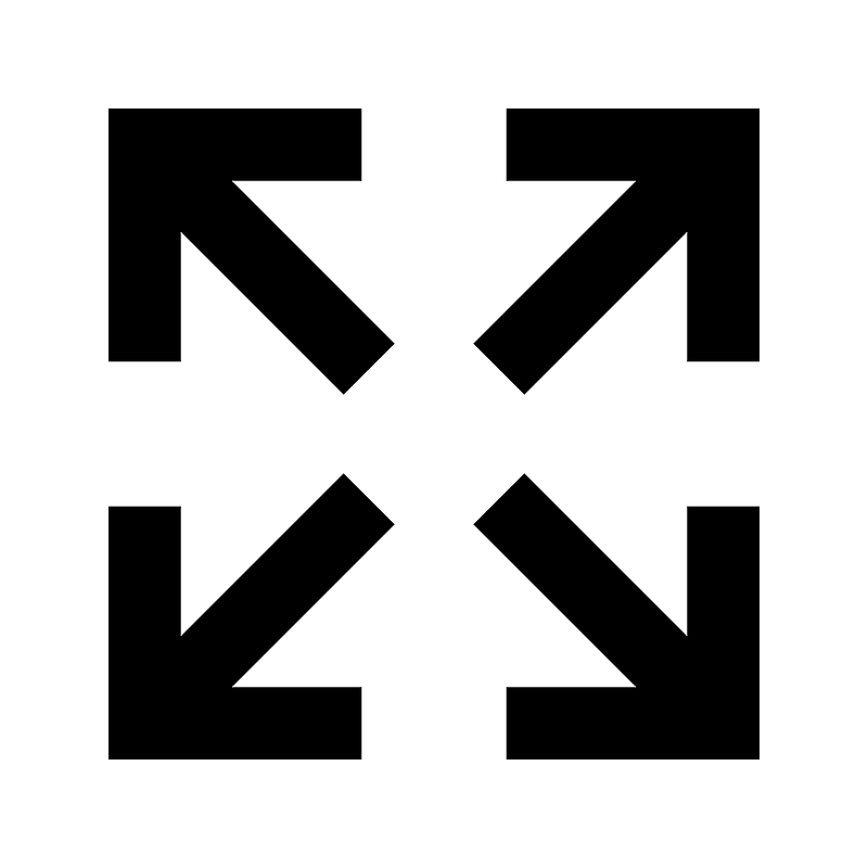 Arrow-expand-all icon. Free download transparent .PNG | Creazilla