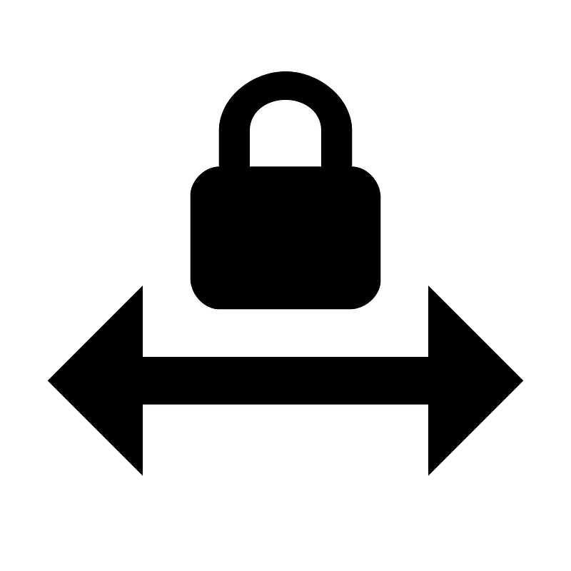 Arrowhorizontallock icon. Free download transparent .PNG Creazilla