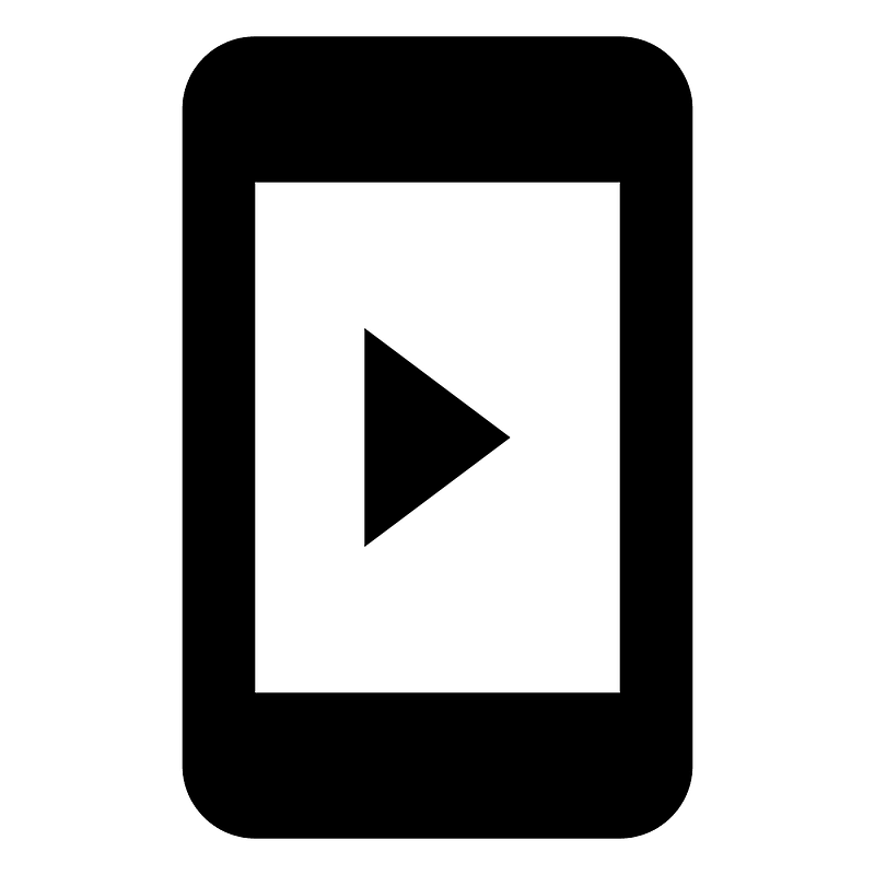 Cellphone-play icon. Free download transparent .PNG | Creazilla