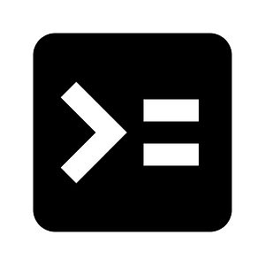 Greater-than icon. Free download transparent .PNG | Creazilla