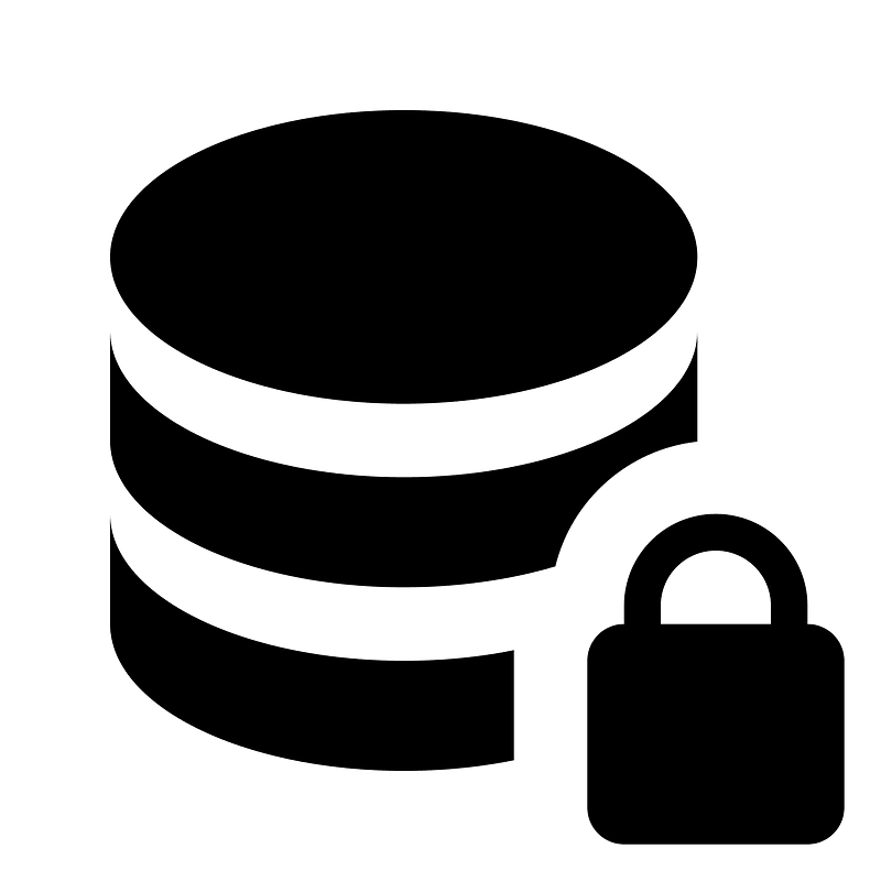 Databaselock icon. Free download transparent .PNG Creazilla