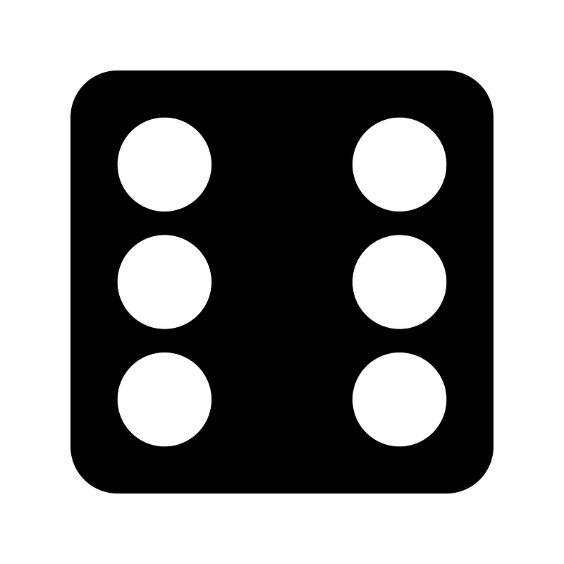 Dice icon. Free download transparent .PNG Creazilla