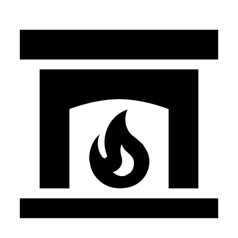 Fireplace icon. Free download transparent .PNG | Creazilla