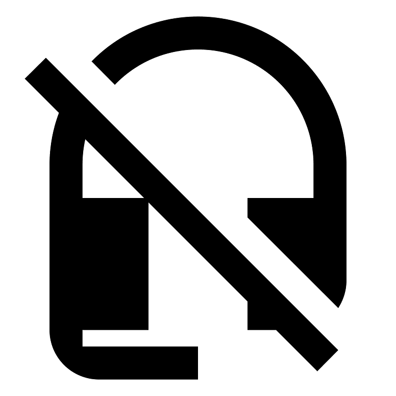 Headsetoff icon. Free download transparent .PNG Creazilla
