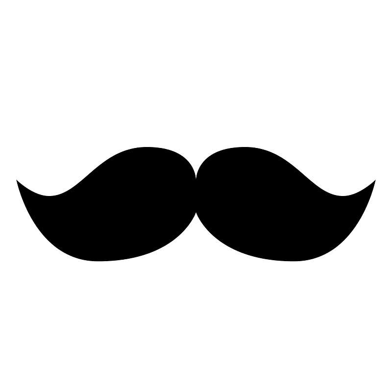 Mustache icon. Free download transparent .PNG Creazilla