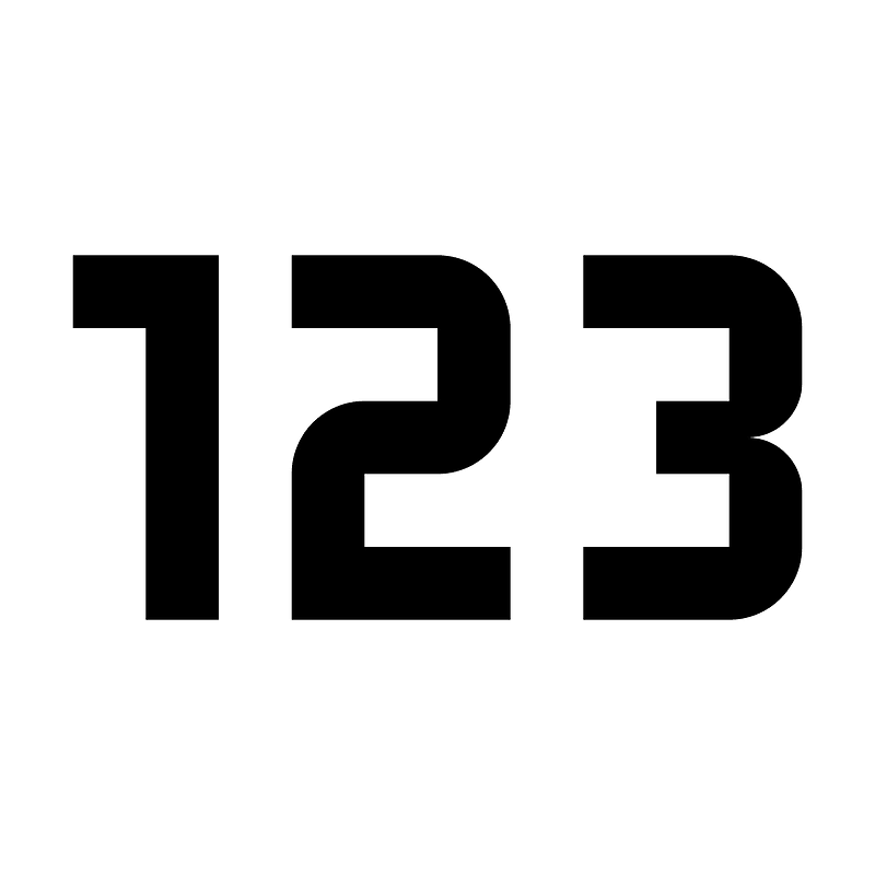 Numeric icon. Free download transparent .PNG | Creazilla