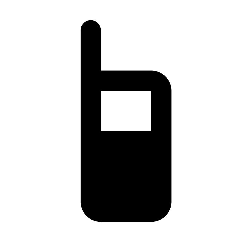 Radiohandheld icon. Free download transparent .PNG Creazilla