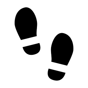 Shoe-print icon. Free download transparent .PNG | Creazilla