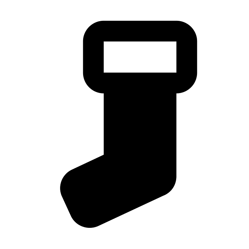 Stocking icon. Free download transparent .PNG | Creazilla