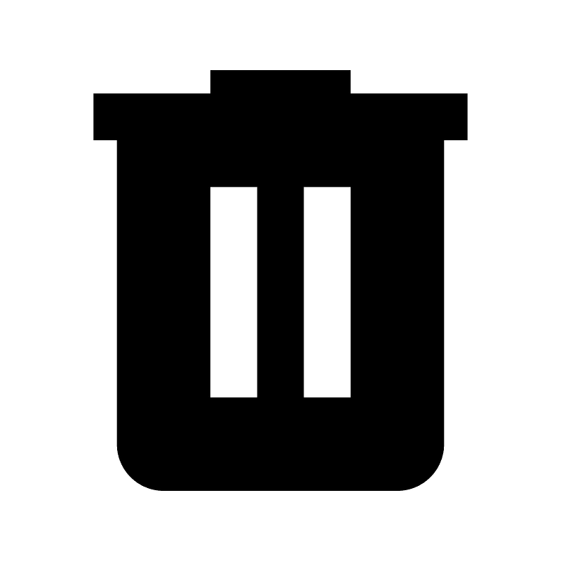 Trashcan icon. Free download transparent .PNG Creazilla