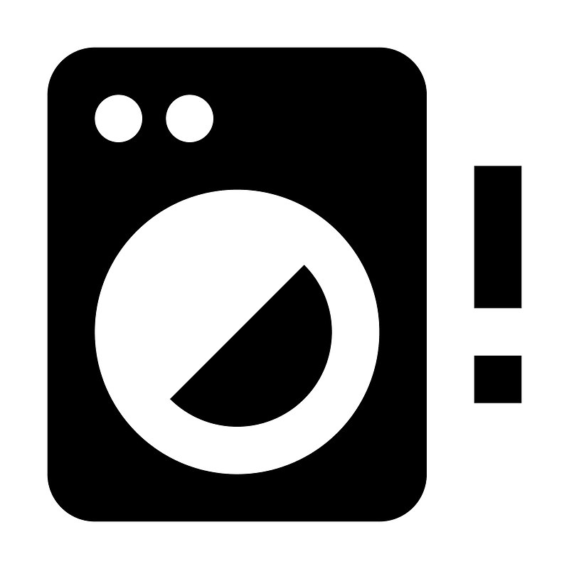 Washingmachinealert icon. Free download transparent .PNG Creazilla