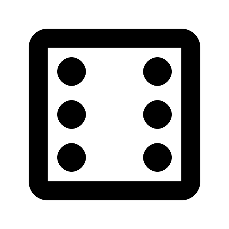 Dice icon. Free download transparent .PNG Creazilla