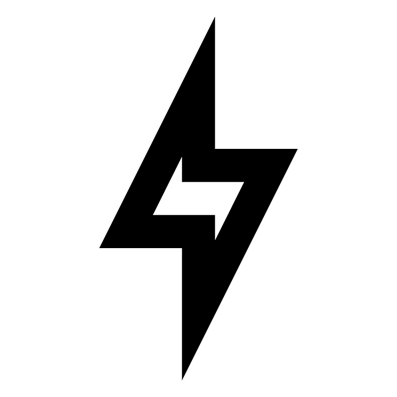 Lightningbolt icon. Free download transparent .PNG Creazilla