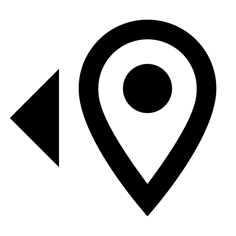 Mapmarkerleft icon. Free download transparent .PNG Creazilla