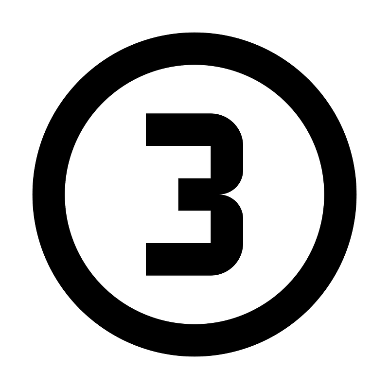 Numeric 3. Авито в круге значок. numerical circle.