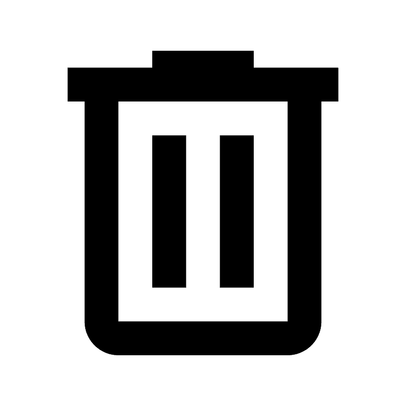 Trashcan icon. Free download transparent .PNG Creazilla