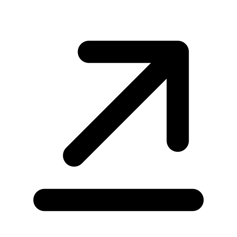 Arrow-line-up-right icon. Free download transparent .PNG | Creazilla