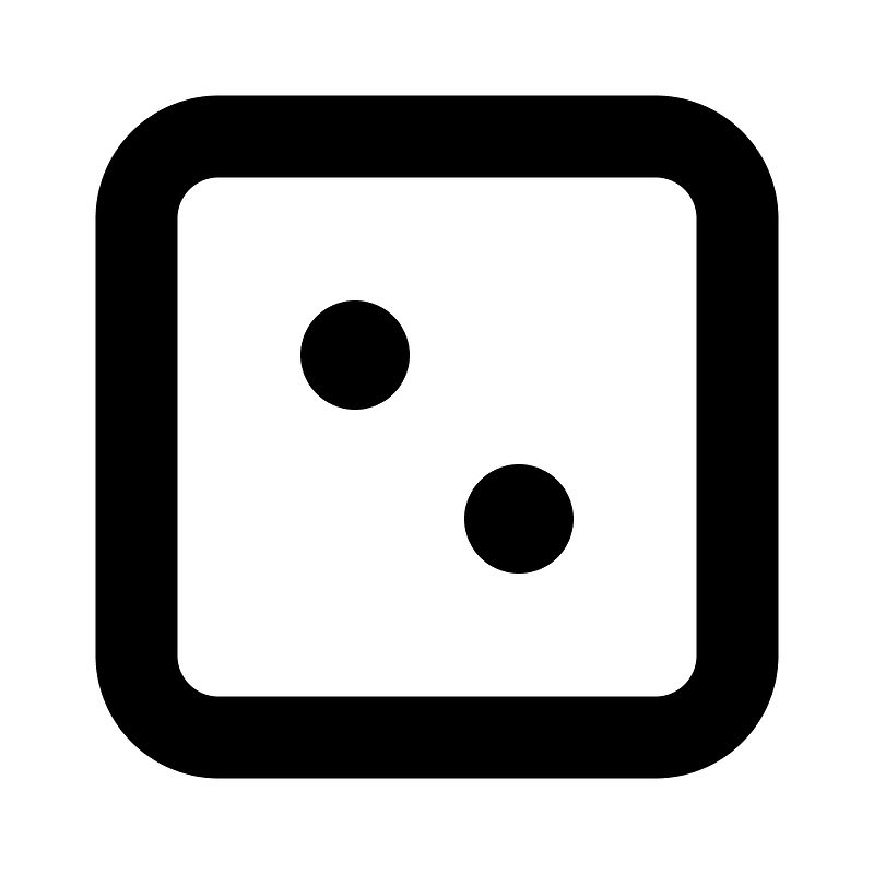Dicetwo icon. Free download transparent .PNG Creazilla