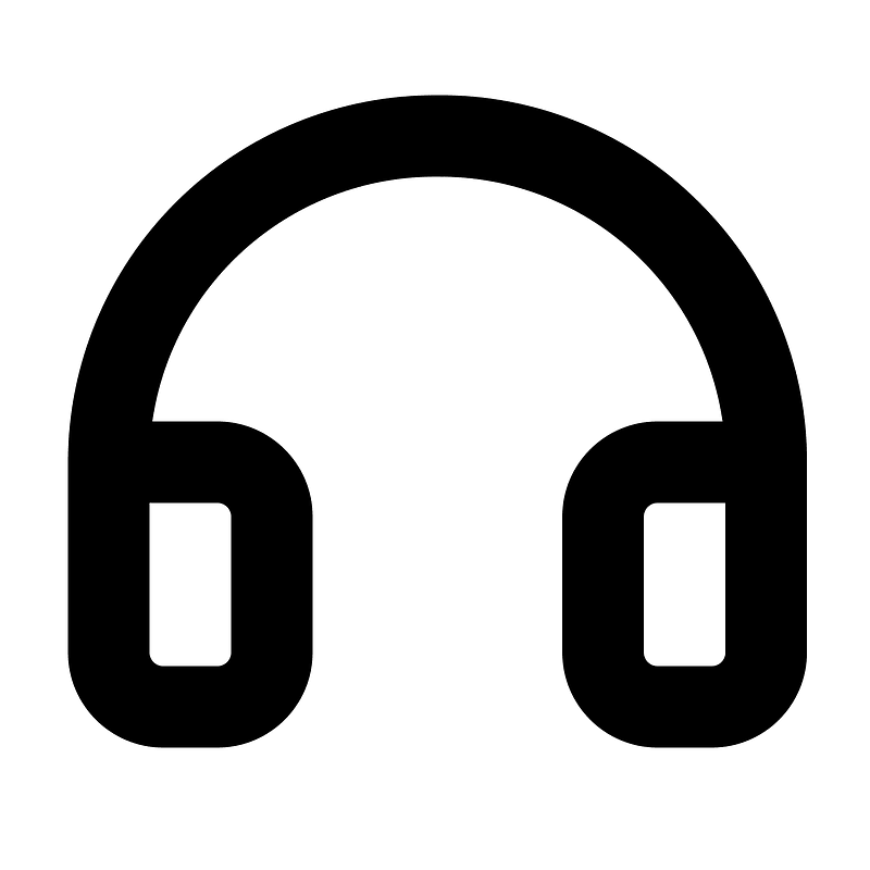 Headphones icon. Free download transparent .PNG Creazilla