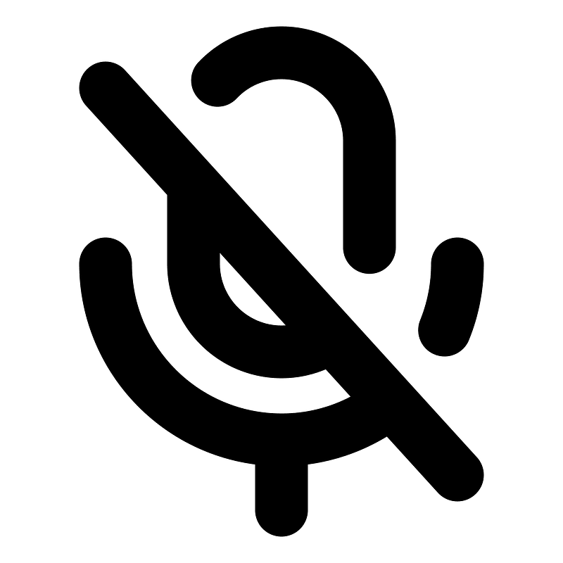 Microphoneslash icon. Free download transparent .PNG Creazilla