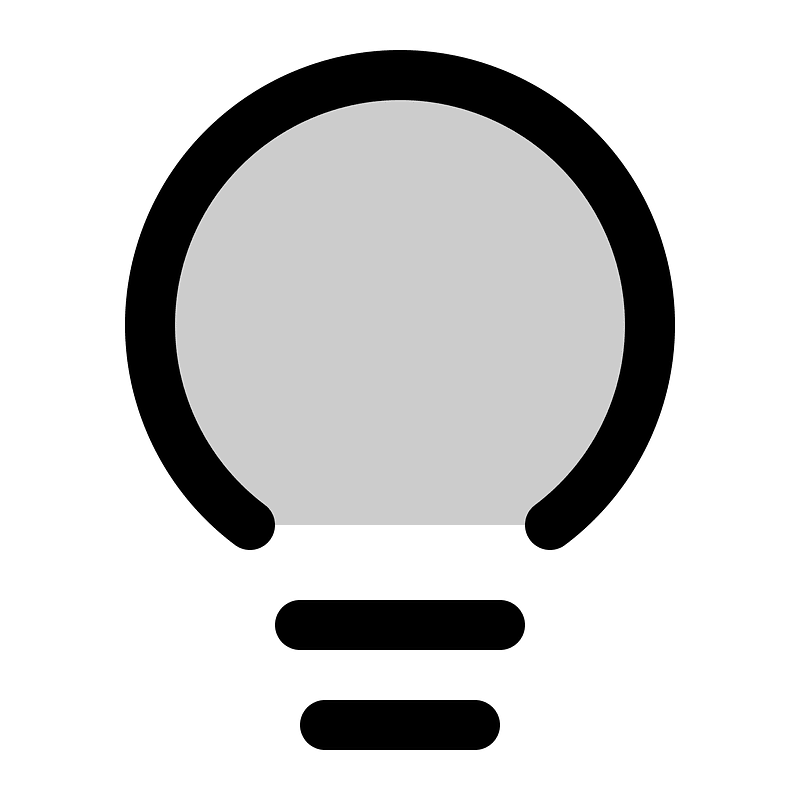 Lightbulb icon. Free download transparent .PNG Creazilla