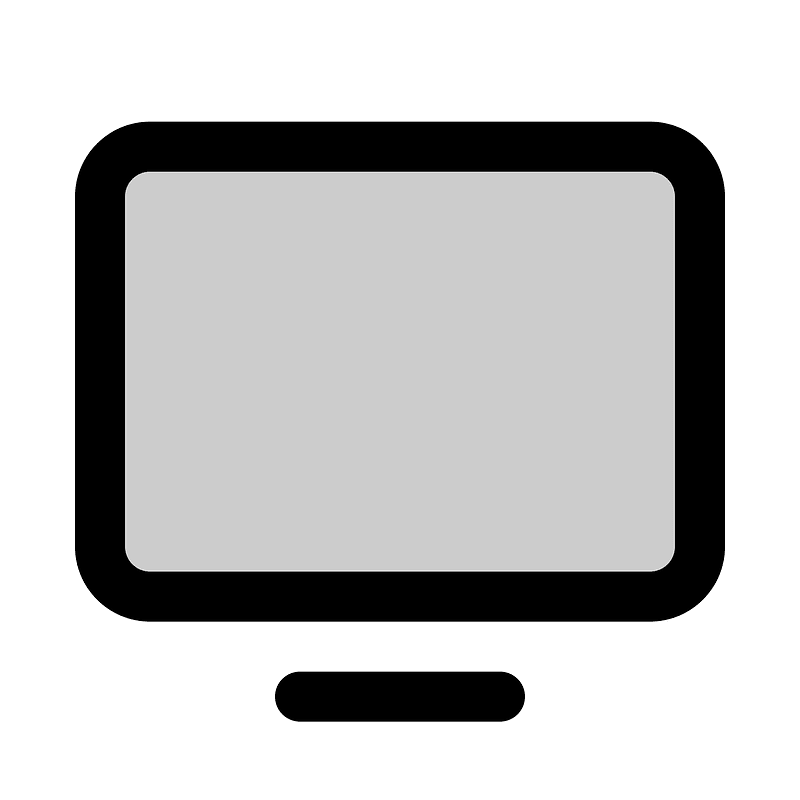 Monitor icon. Free download transparent .PNG Creazilla