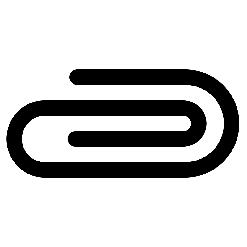 Papercliphorizontal icon. Free download transparent .PNG Creazilla